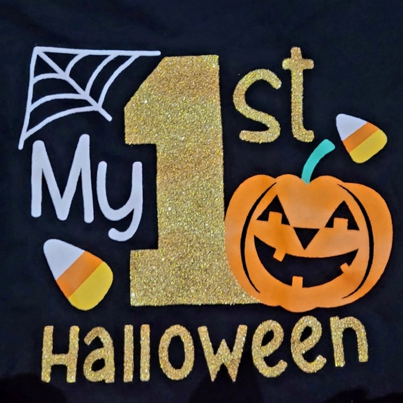 NWOT My First Halloween Tutu Matching Set Size 6-12 - Picture 2 of 3